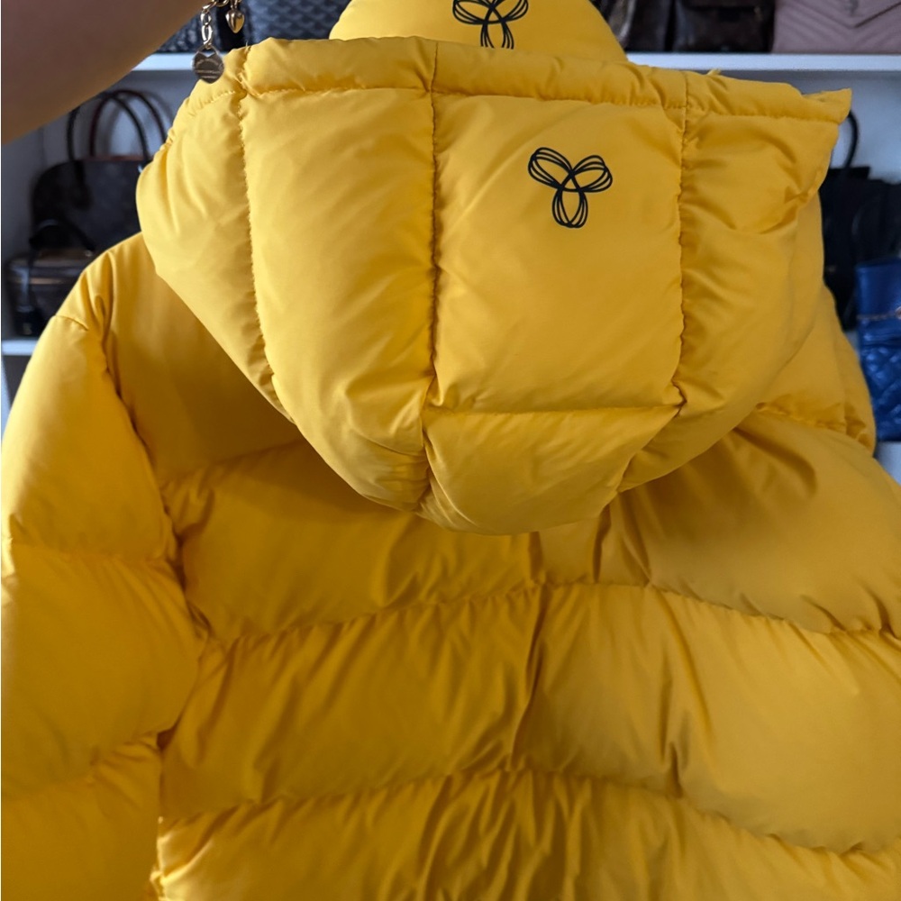 TNA Aritzia Babaton Mustard Puffer Jacket
